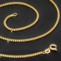Sehr kurze, hochwertig produzierte Venezianerkette aus edlem Gold (585 / 14k Gelbgold ca. 5,8g) in ca. 42 cm, ca. 1,4 mm - für Kinder und sehr schlanke Damen geeignet