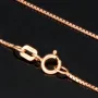 Hochwertig produzierte Venezianerkette aus Roségold (585 14k Gold) für Damen (45 cm Länge)