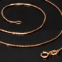 Hochwertig produzierte Venezianerkette aus Roségold (585 14k Gold) für Damen (45 cm Länge)