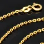 Zeitlose, glänzende Ankerkette aus edlem 14K 585 Gold (Gelbgold) kurzgliedrig - 60cm lang, ca. 1,5mm breit, ca. 5,6g
