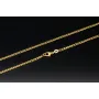 Funkelnde Goldkette mit feinem, stilvollem Muster in edlem Gold (585 14k Gelbgold, ca. 45cm lang, 2mm breit)