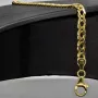 Goldarmband mit stilvollem Design aus massivem funkelndem 333er / 8k Gelbgold in ca. 4,5mm Breite und ca. 19,5cm Länge - mit FBM-Stempel