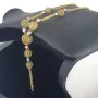 Prunkvolle, fein, produzierte Halskette (Collier) aus hochwertigem 14K 585 Weiß- und Gelbgold (Bicolor)