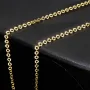 Exquisite Goldkette aus funkelndem Gold (585 / 14K Gelbgold) , ca. 50cm Länge 2mm