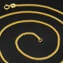 Zeitlose Panzerkette aus glänzendem 585 / 14K Gold ca. 1,7mm Breite (ca. 60cm, ca. 1,7mm)