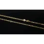 Kurze Goldkette für schlanke Damen und Kinder aus edlem Gold (585 / 14K Gelbgold) , ca. 45cm Länge 2mm