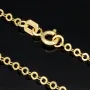 Kurze Goldkette für schlanke Damen und Kinder aus edlem Gold (585 / 14K Gelbgold) , ca. 45cm Länge 2mm