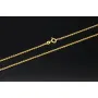 Sehr kurze, exquisite Ankerkette in ca. 42cm Länge, ca. 1,7mm Breite für sehr schlanke Damen aus Gold (585er 14k Gelbgold) mit FBM-Stempel