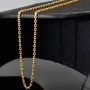 Sehr kurze, exquisite Ankerkette in ca. 42cm Länge, ca. 1,7mm Breite für sehr schlanke Damen aus Gold (585er 14k Gelbgold) mit FBM-Stempel