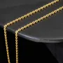 Sehr kurze, exquisite Ankerkette in ca. 42cm Länge, ca. 1,7mm Breite für sehr schlanke Damen aus Gold (585er 14k Gelbgold) mit FBM-Stempel