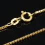 Sehr kurze Venezianerkette aus hochwertigem Gelbgold (585 14k Gold) für Damen und Kinder (42cm Länge, ca. 1,4 mm) mit FBM-Stempel