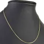 Sehr kurze Venezianerkette aus hochwertigem Gelbgold (585 14k Gold) für Damen und Kinder (42cm Länge, ca. 1,4 mm) mit FBM-Stempel