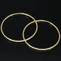 Elegante Creolen / Ohrringe in klassischem Design in hochwertigem Gold (585 14K Gelbgold) glänzend poliert