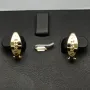 Gold-Ohrringe in elegantem Design mit englischem Verschluss aus hochwertigem Gelbgold (585er 14K)