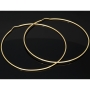XXXL Gold-Creolen in zeitlosem Design aus 14K 585 Gelbgold glänzend poliert