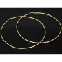 XXXL Gold-Creolen in zeitlosem Design aus 14K 585 Gelbgold glänzend poliert