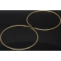 XXXL Gold-Creolen in zeitlosem Design aus 14K 585 Gelbgold glänzend poliert