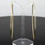 XXXL Gold-Creolen in zeitlosem Design aus 14K 585 Gelbgold glänzend poliert