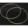 XXXL Gold-Creolen in zeitlosem Design aus 14K 585 Gelbgold glänzend poliert