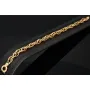 Gold-Armband für Damen in zeitlosem Design aus hochwertigem 14K 585 Gelbgold, ca. 20cm Länge, 7mm Breite