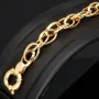 Gold-Armband für Damen in zeitlosem Design aus hochwertigem 14K 585 Gelbgold, ca. 20cm Länge, 7mm Breite