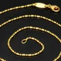 Christ Markenschmuck - Kürzere, hochwertig produzierte Goldkette aus glänzendem 18k / 750 Gold 46cm, 1,2 mm