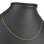 Christ Markenschmuck - Kürzere, hochwertig produzierte Goldkette aus glänzendem 18k / 750 Gold 46cm, 1,2 mm