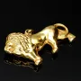 Edler Löwen-Anhänger aus glänzendem 333er (8k) Gelbgold