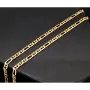 Funkelnde Goldkette - Mix aus Figaro- und Stäbchenpanzerkette aus edlem 585 / 14K Gelbgold- ca. 52 cm lang, ca. 4mm