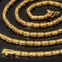 Funkelnde Königskette in XXL Länge ca. 92cm und 2,7mm aus massivem Gelbgold (14K 585 Gold, ca. 47,8g)
