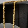 Funkelnde Königskette in XXL Länge ca. 92cm und 2,7mm aus massivem Gelbgold (14K 585 Gold, ca. 47,8g)