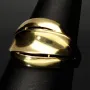 Sehr schöner Statement-Ring für Damen aus funkelndem, massivem 14K 585er Gold Ringgröße ca. 55-56