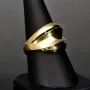 Sehr schöner Statement-Ring für Damen aus funkelndem, massivem 14K 585er Gold Ringgröße ca. 55-56