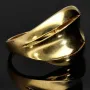 Sehr schöner Statement-Ring für Damen aus funkelndem, massivem 14K 585er Gold Ringgröße ca. 55-56