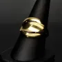 Sehr schöner Statement-Ring für Damen aus funkelndem, massivem 14K 585er Gold Ringgröße ca. 55-56
