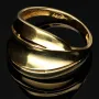 Sehr schöner Statement-Ring für Damen aus funkelndem, massivem 14K 585er Gold Ringgröße ca. 55-56