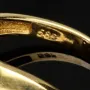 Sehr schöner Statement-Ring für Damen aus funkelndem, massivem 14K 585er Gold Ringgröße ca. 55-56