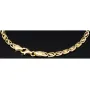 Gold-Armband mit feinem Dekor aus funkelndem 585 14k Gelbgold, ca. 19cm lang und 3,5mm breit