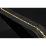 Gold-Armband mit feinem Dekor aus funkelndem 585 14k Gelbgold, ca. 19cm lang und 3,5mm breit