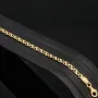 Gold-Armband mit feinem Dekor aus funkelndem 585 14k Gelbgold, ca. 19cm lang und 3,5mm breit