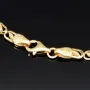 Gold-Armband mit feinem Dekor aus funkelndem 585 14k Gelbgold, ca. 19cm lang und 3,5mm breit