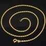 Kurze, feine S-Panzerkette aus funkelndem 585 /14k Gold für Damen (ca. 1,5mm breit und 45 cm lang) - mit FBM-Stempel