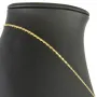 Kurze, feine S-Panzerkette aus funkelndem 585 /14k Gold für Damen (ca. 1,5mm breit und 45 cm lang) - mit FBM-Stempel