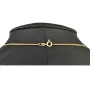 Kurze, feine S-Panzerkette aus funkelndem 585 /14k Gold für Damen (ca. 1,5mm breit und 45 cm lang) - mit FBM-Stempel