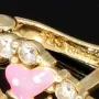Butterfly - Schmetterling - Ohrringe mit Zirkoniasteinen besetzt aus edlem 585 14K Gold