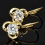 Funkelnde Ohrringe in edlem Design aus 585er 14K Gold mit Zirkonia in Krappen gefasst