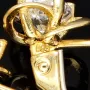 Funkelnde Ohrringe in edlem Design aus 585er 14K Gold mit Zirkonia in Krappen gefasst