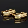 Elegante Ohrringe aus massivem, hochwertigem 14K 585 Gold mit Zirkoniabesatz