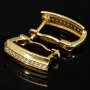 Elegante Ohrringe aus massivem, hochwertigem 14K 585 Gold mit Zirkoniabesatz