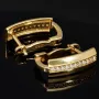 Elegante Ohrringe aus massivem, hochwertigem 14K 585 Gold mit Zirkoniabesatz